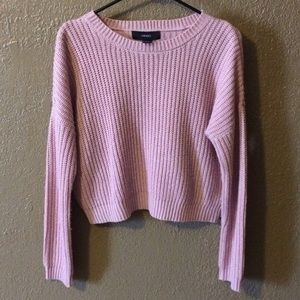 Pink sweater (cropped)